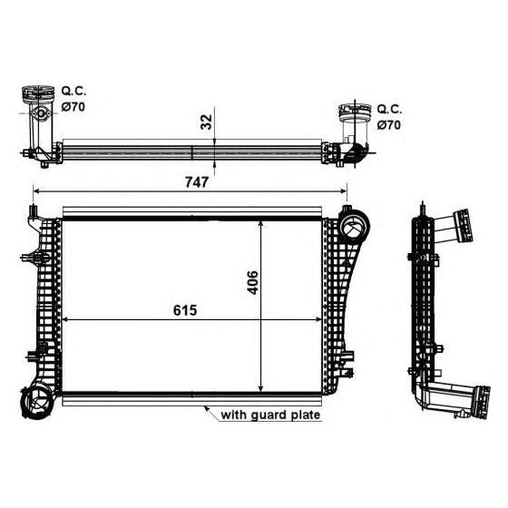 NRF Intercooler 30199 NRF  - Dynamic Drive