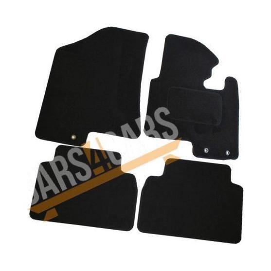 Fully Tailored Orange Trim Carpet Mats fits Kia Sportage Sept 10> Set of 4 + 3 Clips UKB4C  - Dynamic Drive