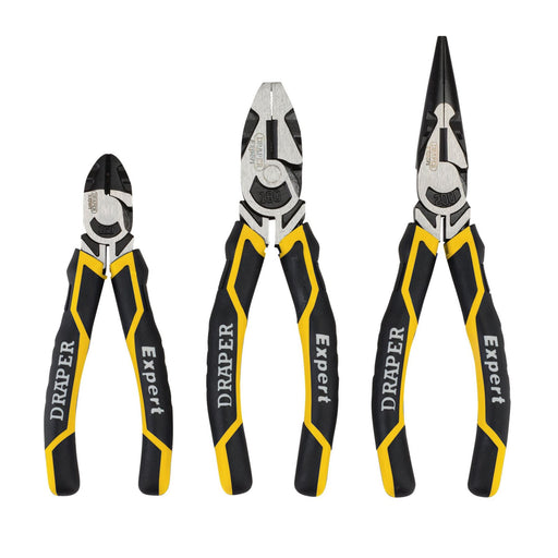 Draper High Leverage Plier Set, Yellow (3 Piece) 28038 Draper  - Dynamic Drive