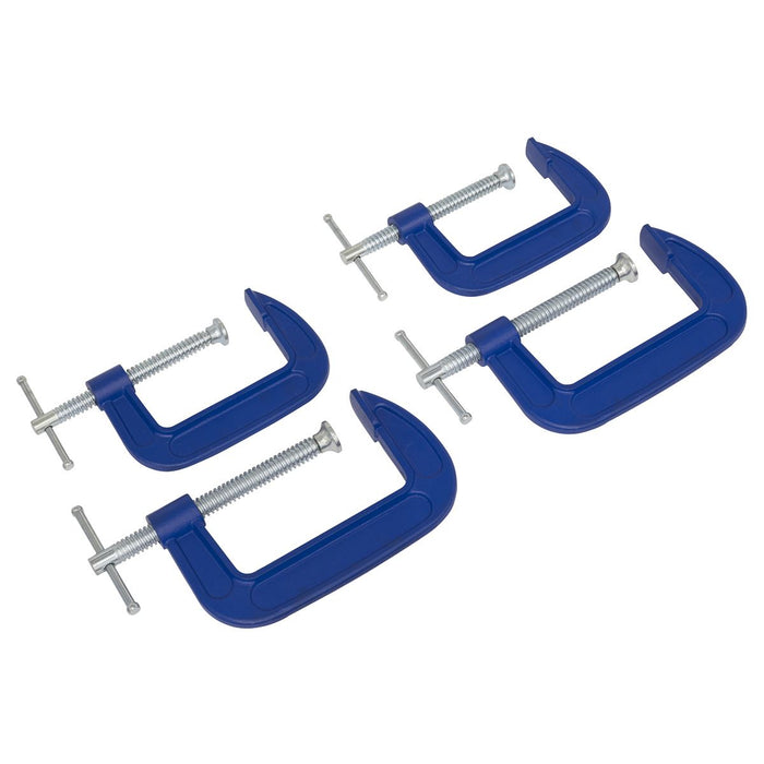 Sealey G-Clamp Set 75mm & 100mm 4pc AK6003SET