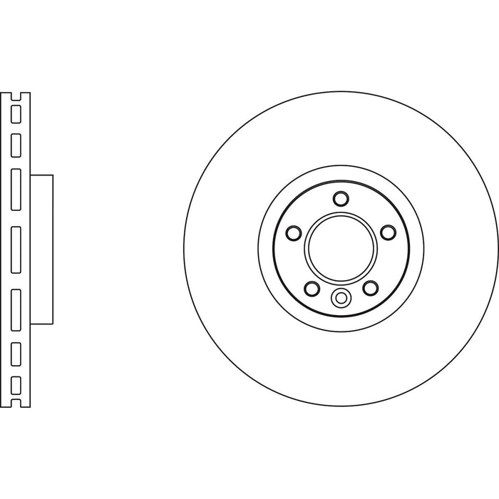 NAPA Front Brake Discs & Pads Set Vented for Land Rover Range Rover Sport