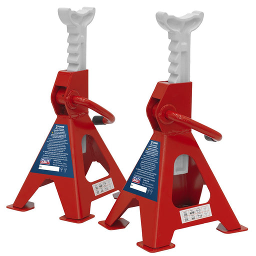 Sealey AXLe Stands (Pair) 2 Tonne Capacity per Stand Ratchet Type VS2002 Sealey  - Dynamic Drive