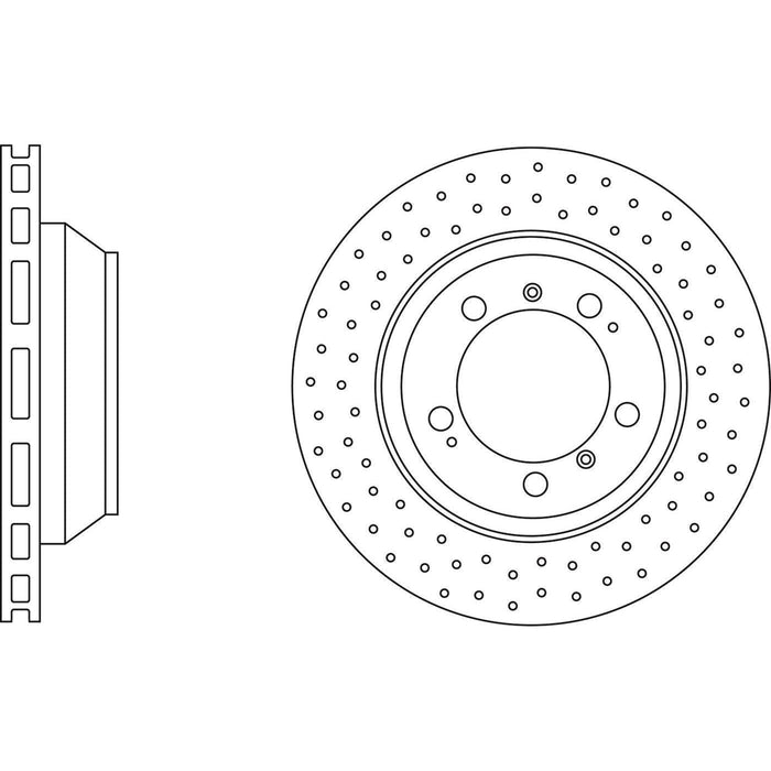 Apec Brake Disc Rear Fits Porsche 911 Boxster