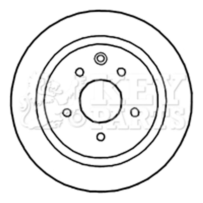 Genuine Key Parts KBD4670 Brake Disc Pair (Rear)