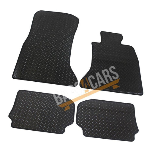 Fully Tailored Black Rubber Car Mats for Bmw 5 Series F10-F11 10> Set of 4 XL UKB4C  - Dynamic Drive