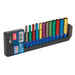 Sealey 12pc 1/4" Drive Deep Multi Coloured Hex Socket Set 4-13mm WallDrive Sealey  - Dynamic Drive