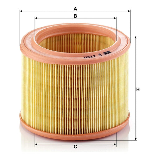 Genuine Mann Air Filter for Citroen Peugeot Talbot C1760 Mann & Hummel  - Dynamic Drive