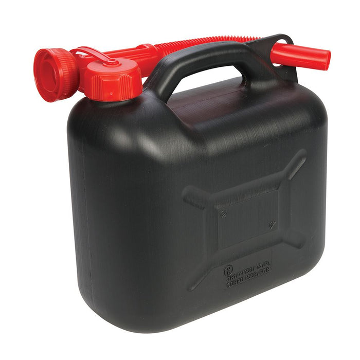 Silverline Plastic Fuel Can 5Ltr Black