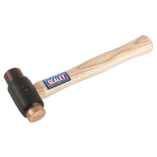 Sealey Copper/Rawhide Faced Hammer 1.5lb Hickory Shaft CRF15 Sealey  - Dynamic Drive