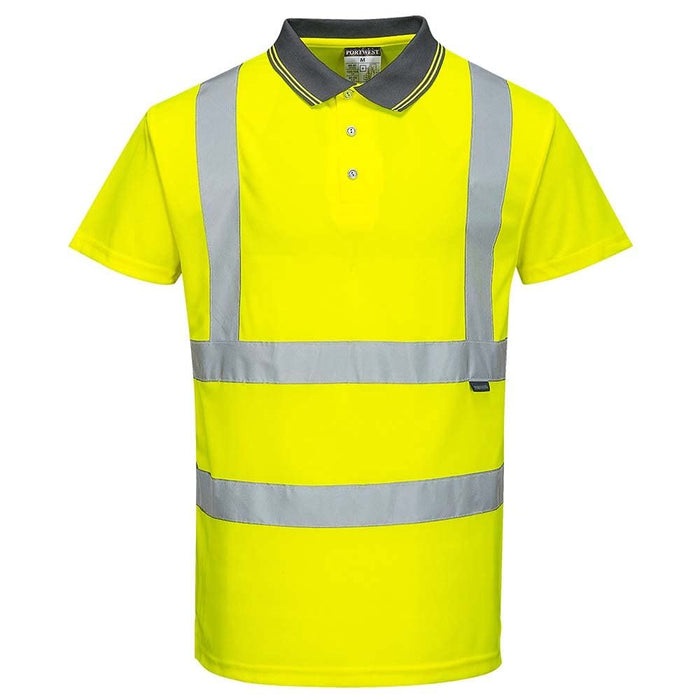 Portwest Hi-Vis Polo Shirt - Yellow - Small Portwest  - Dynamic Drive