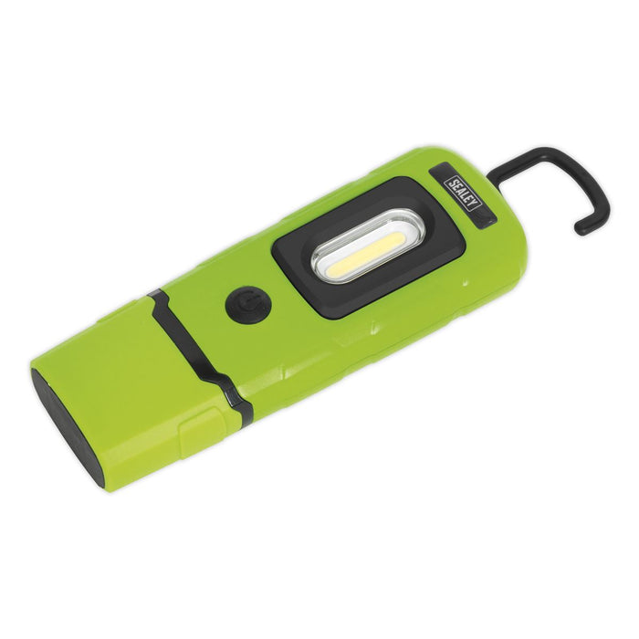 Sealey Rechargeable 360 Inspection Light 3W COB & 1W SMD LED Green Lithium-Polym Sealey  - Dynamic Drive