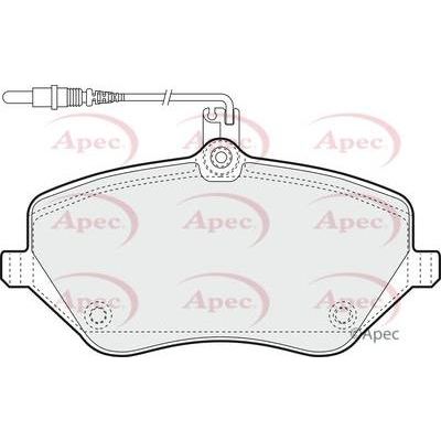 Apec Brake Pads Front Fits Citroen C5 C6 Peugeot 407 607