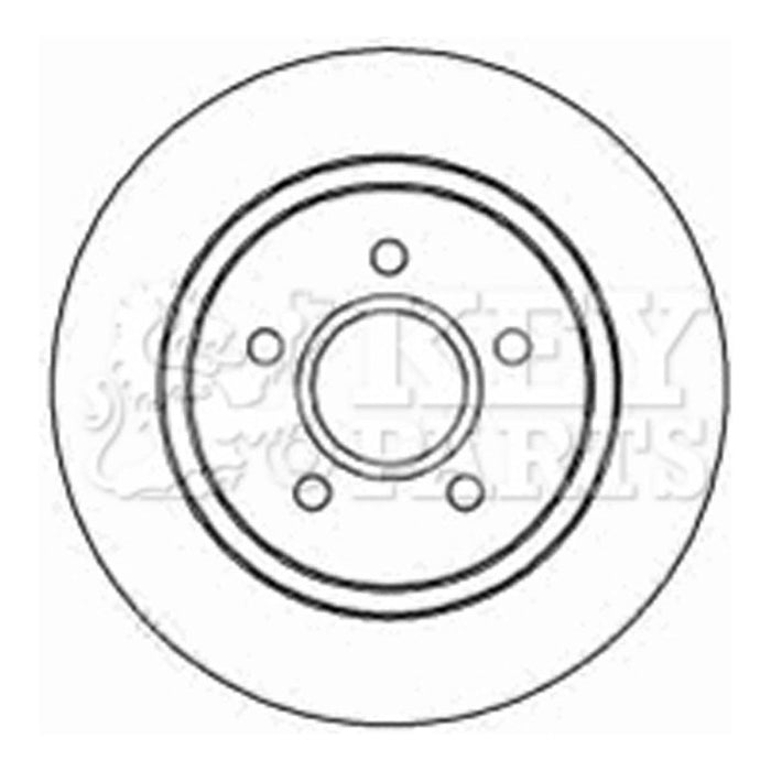 Genuine Key Parts KBD4453 Brake Disc Pair (Rear)