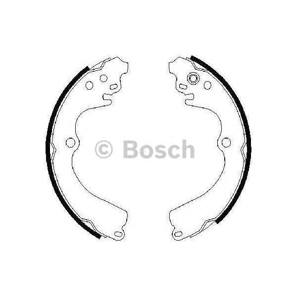 Genuine Bosch Brake Shoe Bs713 fits Subaru Forester - 2.0 - 02-05 0986487463