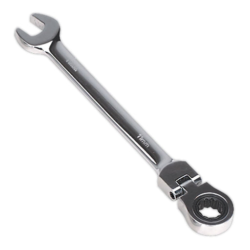 Sealey Flexi-Head Ratchet Combination Spanner 11mm FHRCW11 Sealey  - Dynamic Drive