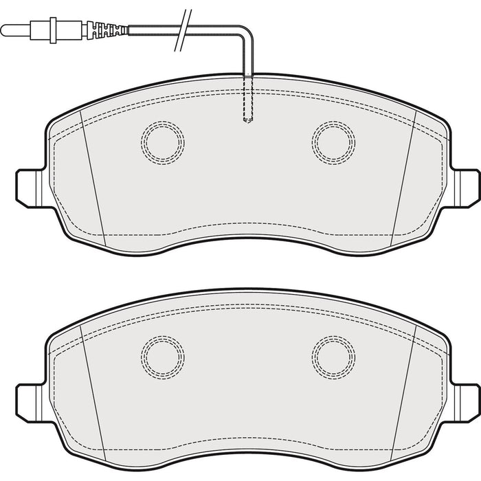 Apec Brake Pads Front Fits Citroen C8 Peugeot 807