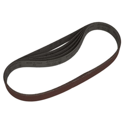 Sealey Sanding Belt 25 x 762mm 80Grit Pack of 5 SB0021 Sealey  - Dynamic Drive