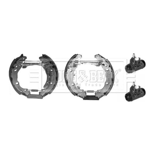 Genuine Borg & Beck Brake Shoe Kit fits Dacia Logan Sandero 0904 BBS1140K Borg & Beck  - Dynamic Drive