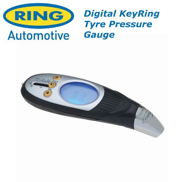 New Ring Rtg6 Digital Tyre Pressure & Tred Depth Gauge With Led & Storage Case