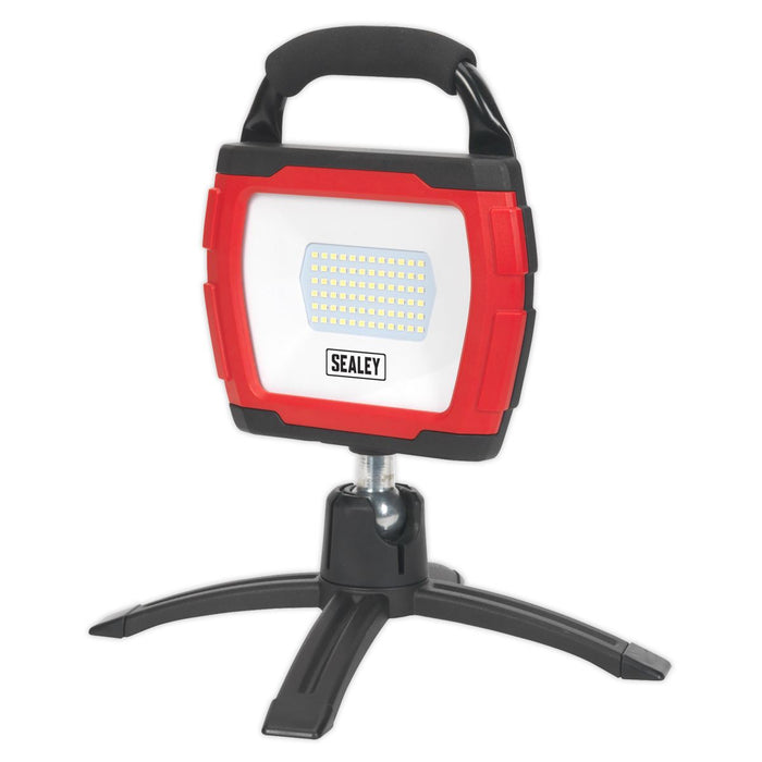 Sealey Rechargeable 360 Floodlight 36W SMD LED Portable Red Lithium-ion