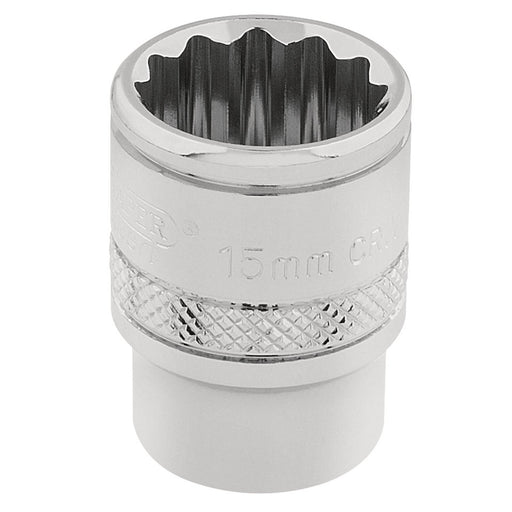 Draper HI-TORQ 12 Point Socket, 3/8" Sq. Dr., 15mm 32778 Draper  - Dynamic Drive