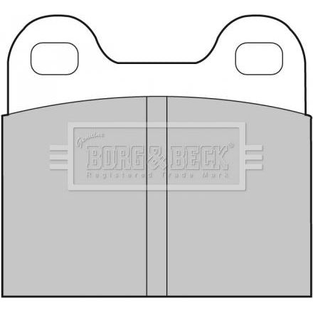 Genuine Borg & Beck Brake Pads fits Alfa Spider 9093 BBP1260 Borg & Beck  - Dynamic Drive