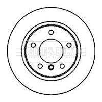 Genuine Borg & Beck Brake Disc Pair fits BMW 3 series rear E36 90 BBD4953 Borg & Beck  - Dynamic Drive