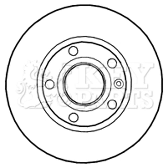 Genuine Key Parts KBD4687 Brake Disc Pair (Front)