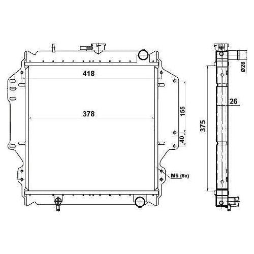 NRF Radiator 513161