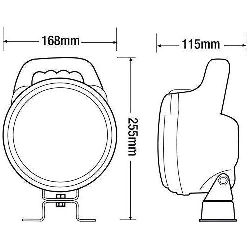 Ring Automotive RCV9560 Round Switched Worklamp with Form Reflector and Polycarb