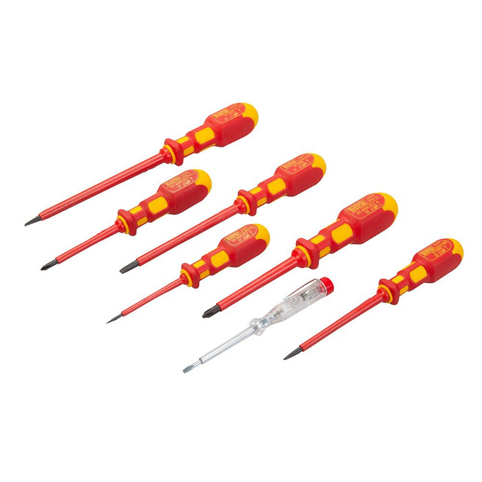 King Dick VDE Screwdriver Set 7pce PH & Slotted King Dick  - Dynamic Drive