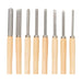 Silverline Wood Turning Chisel Set 8pce 360mm Silverline  - Dynamic Drive