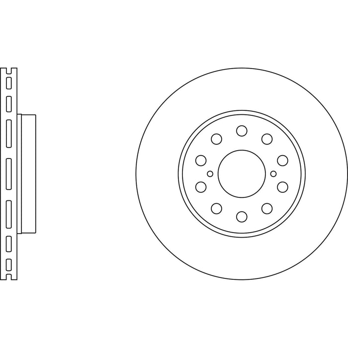 Genuine APEC Rear Brake Disc & Pads Set Vented for Toyota MR2