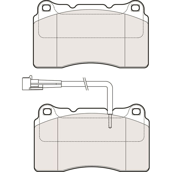 Apec Brake Pads Front Fits Alfa Romeo 166