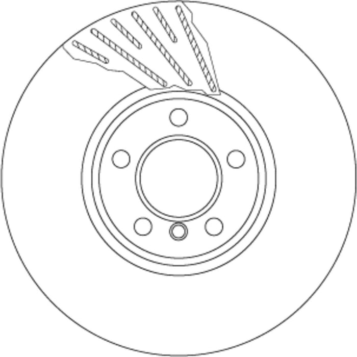 Genuine TRW Brake Disc Rh (Single) DF6612S