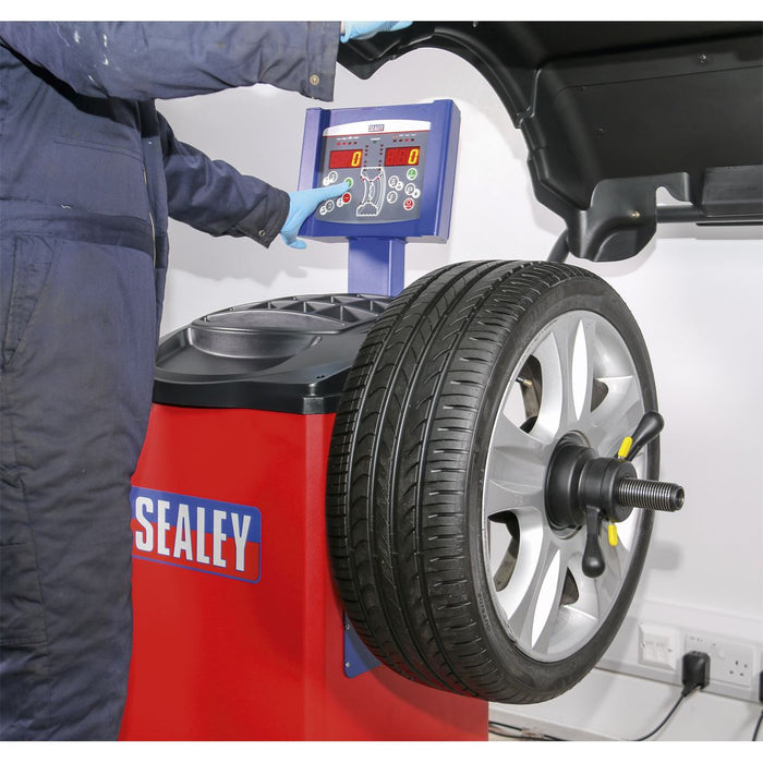 Sealey Wheel Balancer Semi-Automatic WB10 Sealey  - Dynamic Drive