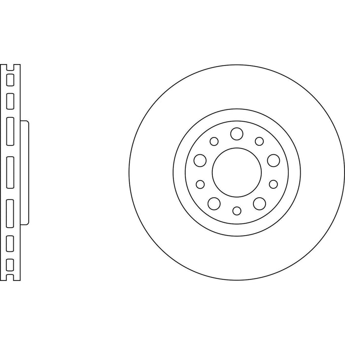 Apec Brake Disc Front Fits Alfa Romeo 159 Brera Giulietta Spider Fiat 500X Jeep