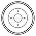 Genuine Borg & Beck Brake Drum fits Ford Mondeo 2l.SalALL Estates BBR7082 Borg & Beck  - Dynamic Drive