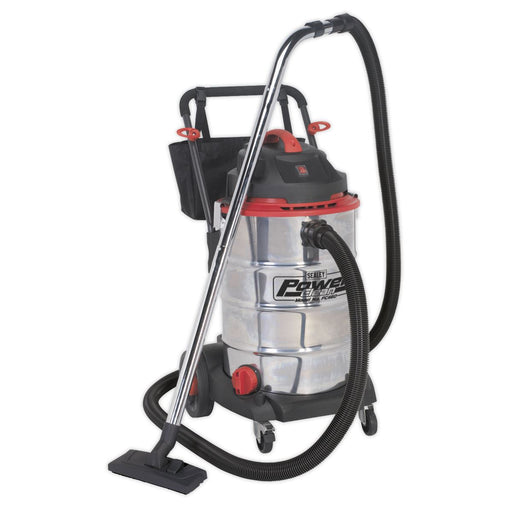 Sealey Vacuum Cleaner Wet & Dry 60L Stainless Drum 1600W/230V PC460 Sealey  - Dynamic Drive