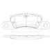 Genuine Borg & Beck Rear Brake Pads fits Porsche Cayenne 02091210 BBP2479 Borg & Beck  - Dynamic Drive