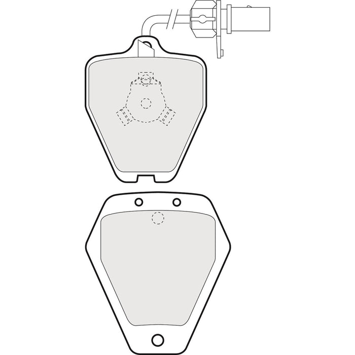 Apec Brake Pads Front Fits Audi A6 Apec  - Dynamic Drive