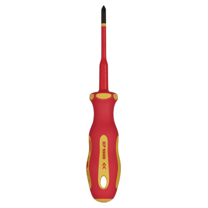 Draper XP1000 VDE Slimline Cross Slot Screwdriver, No.1 x 80mm 02163 Draper  - Dynamic Drive