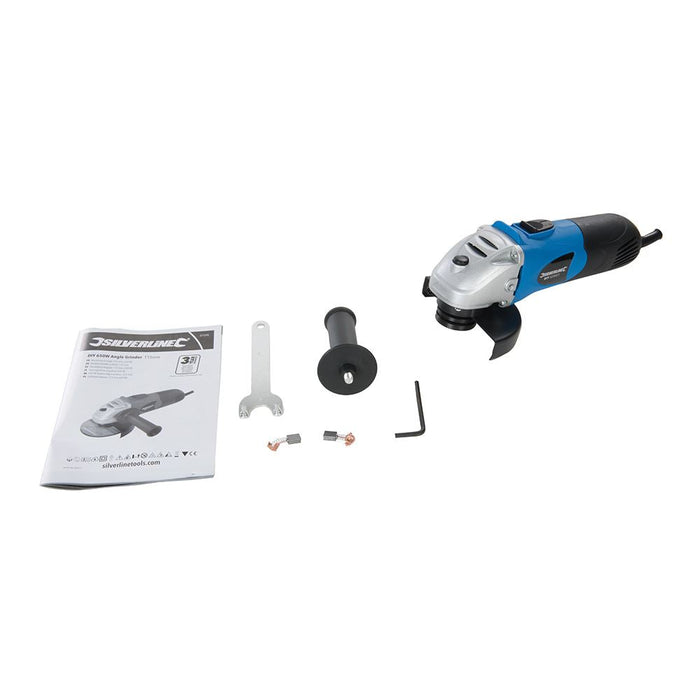 Silverline 650W Angle Grinder 115mm 115mm