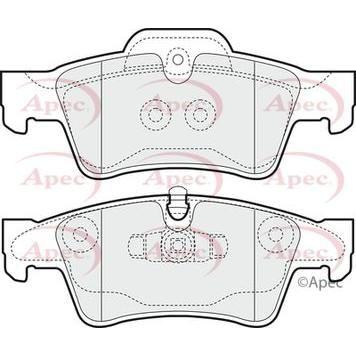 Apec Brake Pads Rear Fits Mercedes G Class Gl M R