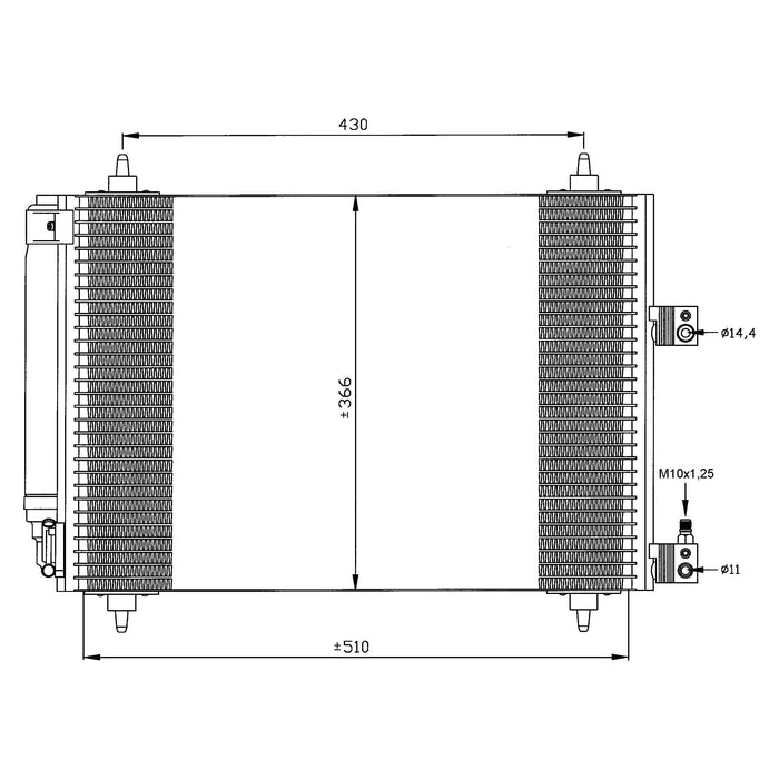 NRF Condenser 35443 NRF  - Dynamic Drive