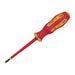 Draper XP1000 VDE Plain Slot Screwdriver, 4.0 x 100mm 64414 Draper  - Dynamic Drive