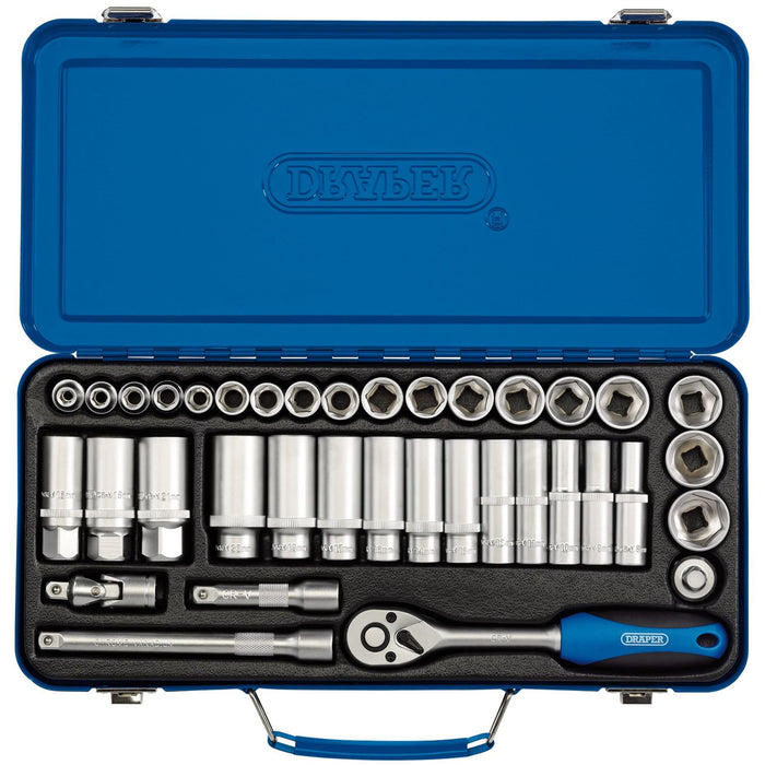 Draper Metric Socket Set, 3/8" Sq. Dr. (37 Piece) 16367 Draper  - Dynamic Drive