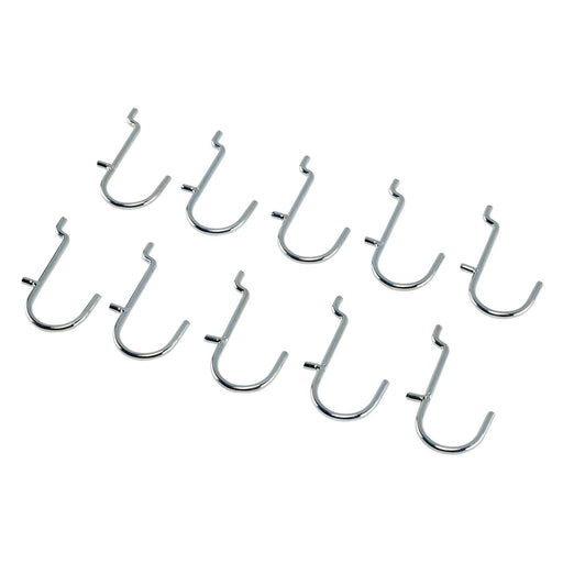 Draper Metal J-Hooks for Back Panel/Pegboard (Pack of 10) 10218 Draper  - Dynamic Drive