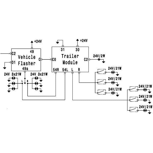 Hella Time-delay Relay, towing device 24V 4JA 005 355-021 Hella  - Dynamic Drive