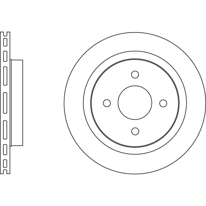 Apec Brake Disc Rear Fits Ford Escort Scorpio Sierra Tvr Chimaera Griffith